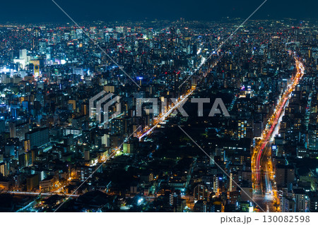 大阪夜景 あべのハルカス ハルカス300からの眺望 大阪夜景 あべのハルカス ハルカス300からの眺望 130082598
