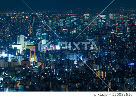 大阪夜景 あべのハルカス ハルカス300から梅田方面を望む 大阪夜景 あべのハルカス ハルカス300から梅田方面を望む 130082616