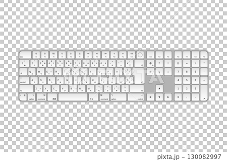 Japanese JIS layout Mac-style keyboard (2021 model) with numeric keypad 130082997