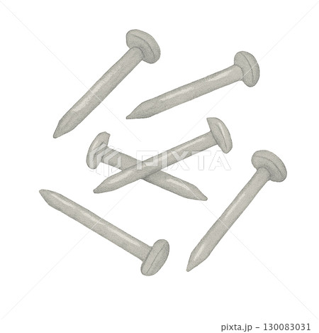 【工具】複数の釘のイラスト 130083031