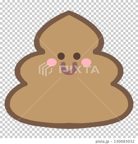 かわいいうんちのアイコンイラスト素材 かわいいうんちのアイコンイラスト素材 130083032