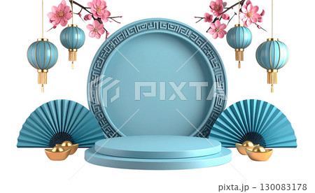 Beautiful mockup background for product placement on white background. 130083178