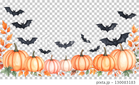 Spooky Halloween background with scary bats isolated on white background. Spooky Halloween background with scary bats isolated on white background. 130083183