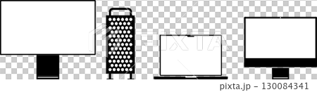 Mac　デバイスのアイコンセットーiMac　Macpro　MacBook 130084341