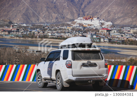 Toyota 4RUNNER TRD OFFROAD on high altitude mountains,Tibet,China 130084381