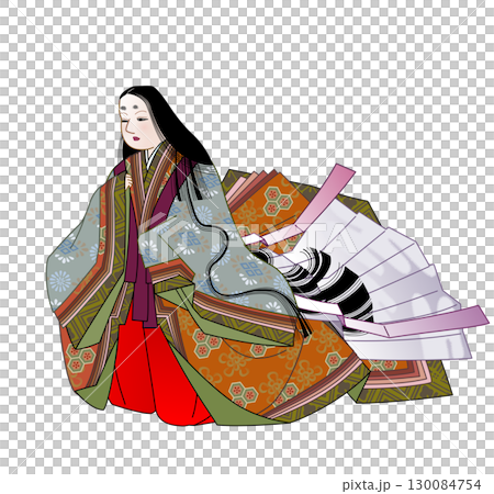 伊勢大輔のイラスト 130084754