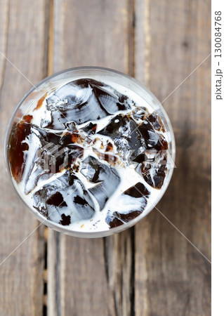ゼラチンで作ったクラッシュコーヒーゼリー 130084768