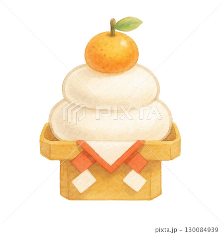 【お正月】鏡餅のイラスト 130084939