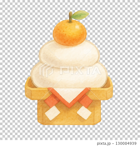 【お正月】鏡餅のイラスト 130084939