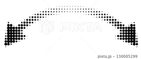 Round halftone double arrow Round halftone double arrow 130085299