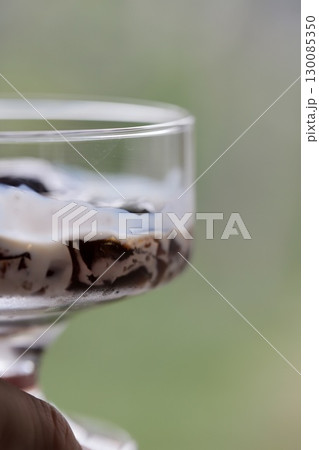 ゼラチンで作ったクラッシュコーヒーゼリー 130085350