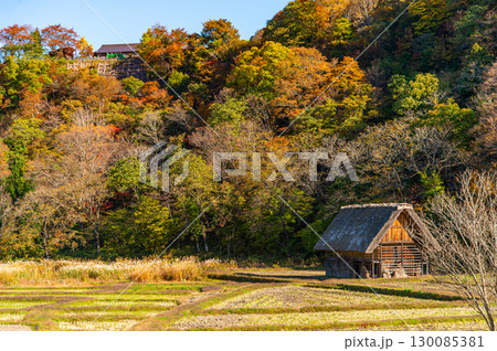 紅葉に染まる白川郷 紅葉に染まる白川郷 130085381