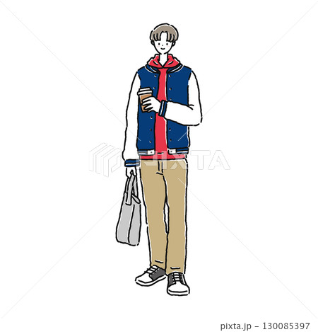 カジュアルでおしゃれな男性 130085397