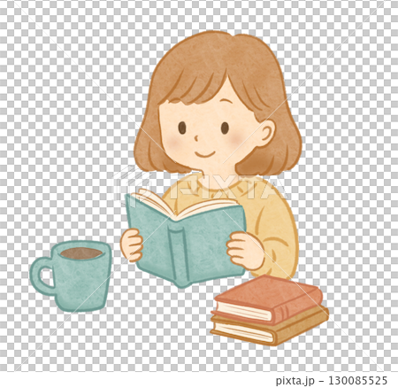 読書の秋 女の子 読書の秋 女の子 130085525