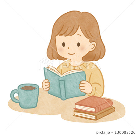 読書の秋 女の子 2 130085526