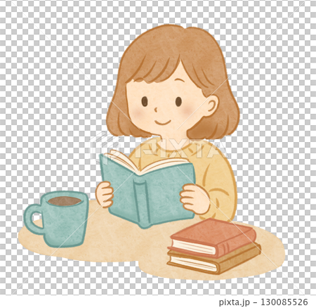 読書の秋 女の子 2 130085526