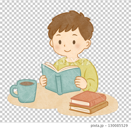 読書の秋 男の子 2 読書の秋 男の子 2 130085529