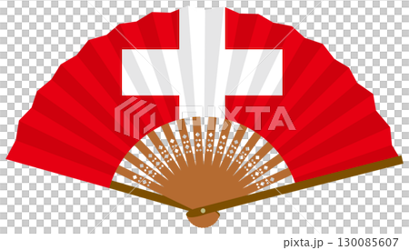 瑞士國旗扇 130085607