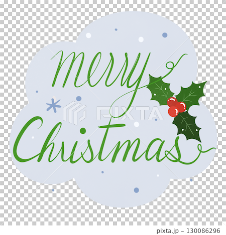 Merry Christmas lettering  130086296