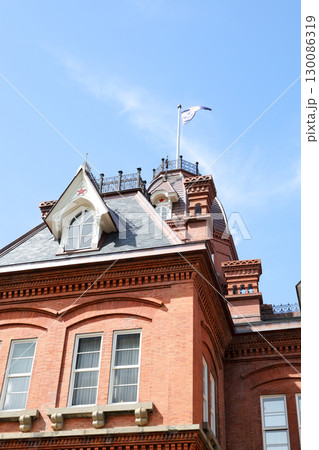 道庁、北海道庁、赤レンガ、歴史的建造物、建物、観光、観光スポット、観光名所、札幌市、洋館、レンガ 130086319