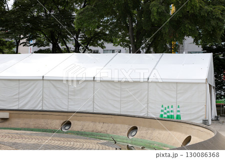 テント、イベント、仮設、屋外イベント、ビニール 130086368
