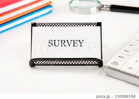 Concept word SURVEY. business, technology and internet concept Concept word SURVEY. business, technology and internet concept 130086598
