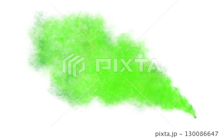 Green smoke cloud isolated on transparent background for use in design, digital art, advertising, or abstract visual effects Green smoke cloud isolated on transparent background for use in design, digital art, advertising, or abstract visual effects 130086647