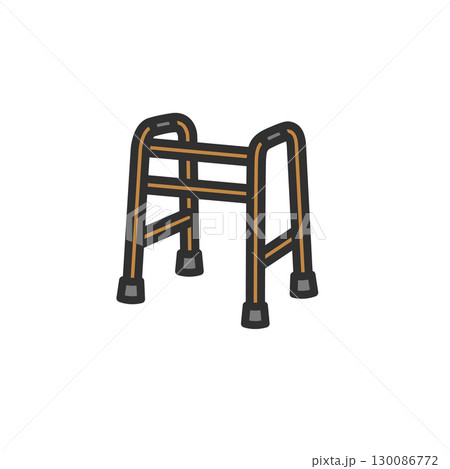 歩行器のアイコンイラスト 130086772
