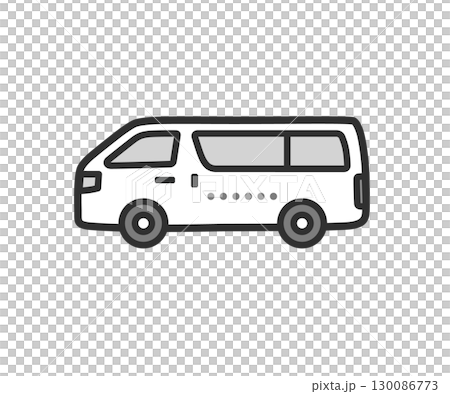 Nursing care shuttle car illustration icon 130086773