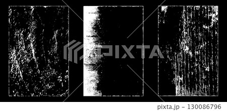 Black and white grunge. Distress overlay texture. Abstract surface dust and rough dirty wall background concept. Distress illustration simply place over object to create grunge effect. Vector EPS10. 130086796