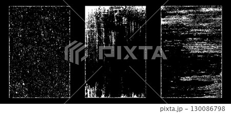 Black and white grunge. Distress overlay texture. Abstract surface dust and rough dirty wall background concept. Distress illustration simply place over object to create grunge effect. Vector EPS10. 130086798