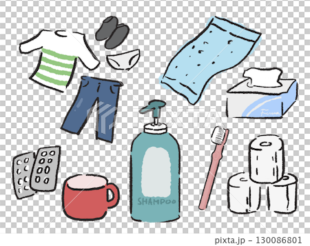 日用品的插圖 130086801