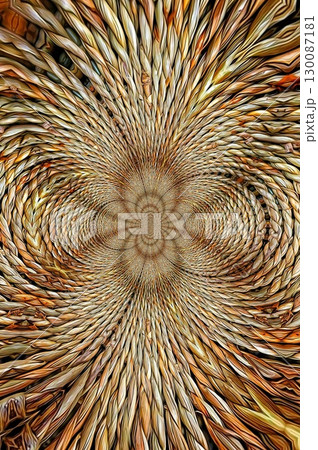Tribal concept design for textile, flyer, brochure, magazine cover printing. Indigenous fashion pattern background for interior decoration and traditional costume or handicraft making 130087181