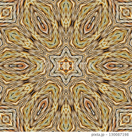 Tribal concept design for textile, flyer, brochure, magazine cover printing. Indigenous fashion pattern background for interior decoration and traditional costume or handicraft making 130087198