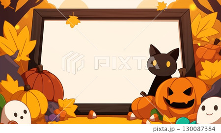 ハロウィンの背景画像 130087384