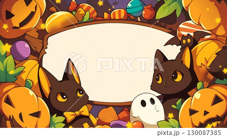 ハロウィンの背景画像 130087385