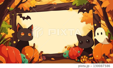 ハロウィンの背景画像 130087386