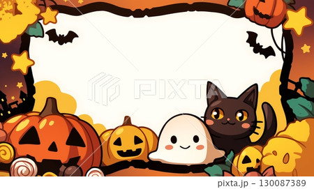 ハロウィンの背景画像 130087389