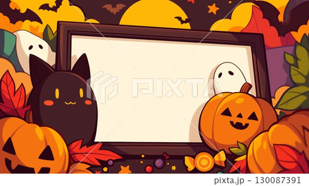 ハロウィンの背景画像 130087391