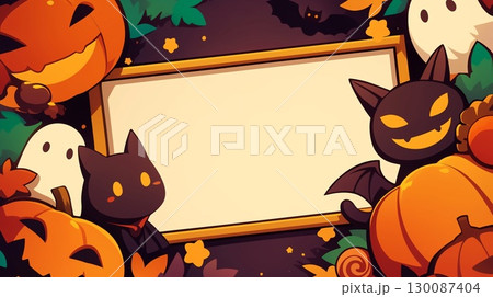 ハロウィンの背景画像 130087404