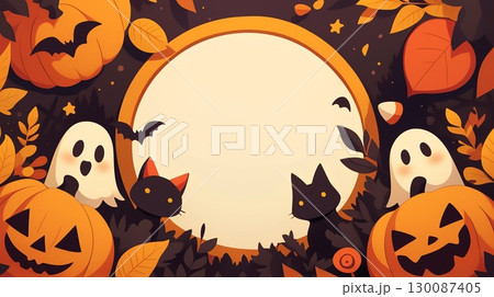 ハロウィンの背景画像 130087405