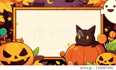 ハロウィンの背景画像 130087406