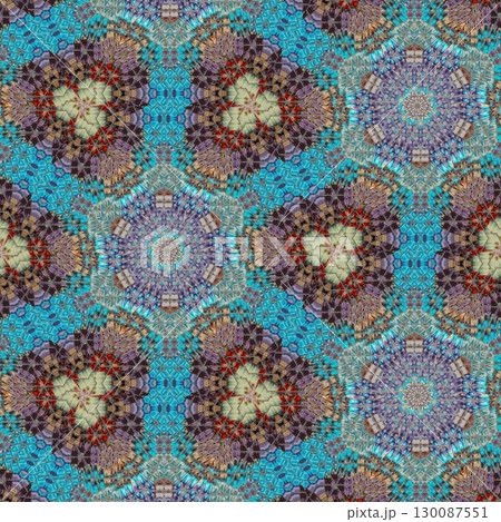 Decorative illustration design with gradient shapes. Artistic crypto art for wallpaper, wrapper, banner, web, flyer, brochure, poster, digital paper, etc. NFT non fungible token as collectible assets 130087551