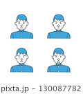 男子学生 表情4種 v2 130087782