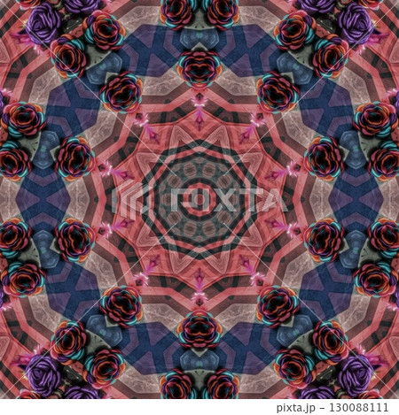 Mixed print design made with different embroidery, batik and tie dye patterns. Best for textile, carpet, comforter, wallcovering, pillowcase, bedsheet, silk fabric printing 130088111