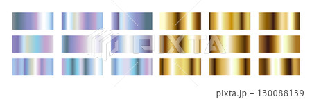 Polished metal hologram frame swatches 130088139