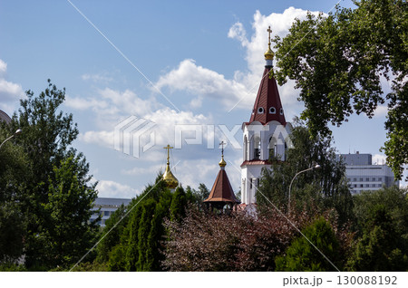 Domes of the Orthodox Church in Minsk, Belarus Domes of the Orthodox Church in Minsk, Belarus 130088192