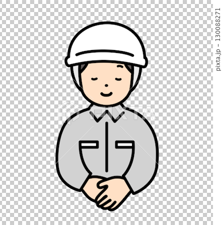 Male worker bowing and apologizing 130088271