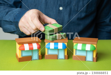 The best business model. Profitability, scalability, innovation, competitive edge, successful strategy, efficiency 130088851