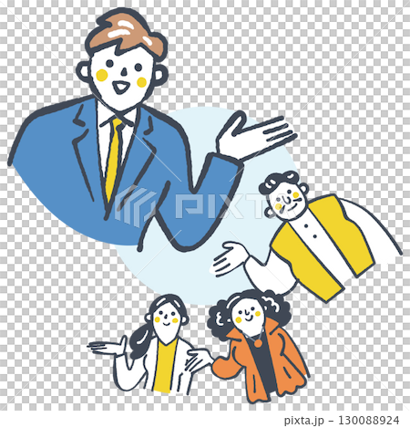 Interactions with global and unique people from around the world Stock illustrations set 130088924